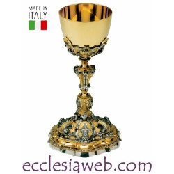 CHALICE WITH SACRED HEART AND LILIES