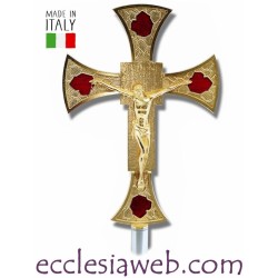 ASTILE CROSS WITH RED ENAMELS