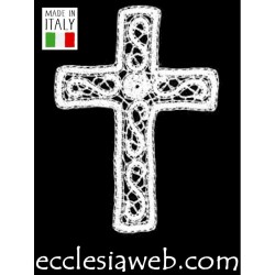 CROSS MADE OF PURE COTTON CANTU LACE