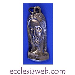 MEDAL IN PEWTER WITH FACE OF CHRIST
