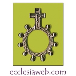 SILVER METAL STICK ROSARY