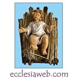 BABY WITH CRIB - CHARACTERS CRIB SERIES HEIGHT 53 CM