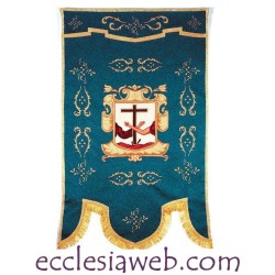 BANNER WITH FRANCISCAN SYMBOLS