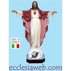 SACRED HEART OF GESU' OPEN ARMS - EMPTY RESIN STATUE