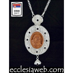 ORTHODOX ENGOLPION IN SILVER AND STONES