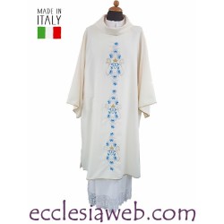 DALMATIC WITH MARIAN EMBROIDERY M AND ROSES
