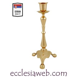 GOLD METAL ORTHODOX CANDLE HOLDER